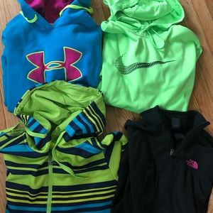 Lot of under armor and Nike
